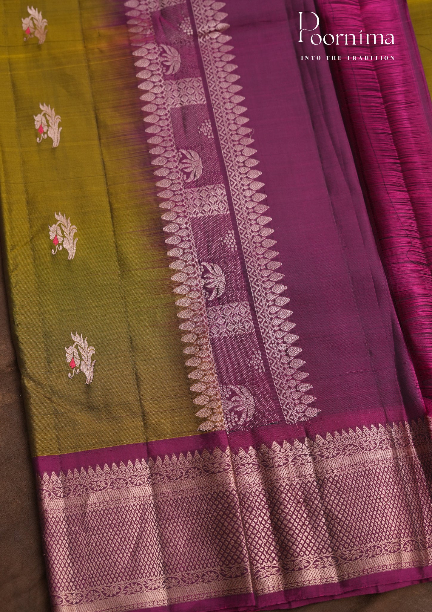 PURE VINTAGE KANCHI PATTU SAREE - KADHAMBARI SILKS