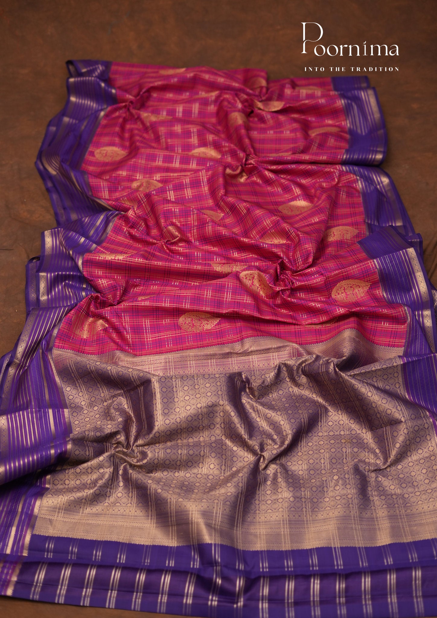 PURE VINTAGE KANCHI PATTU SAREE - KADHAMBARI SILKS