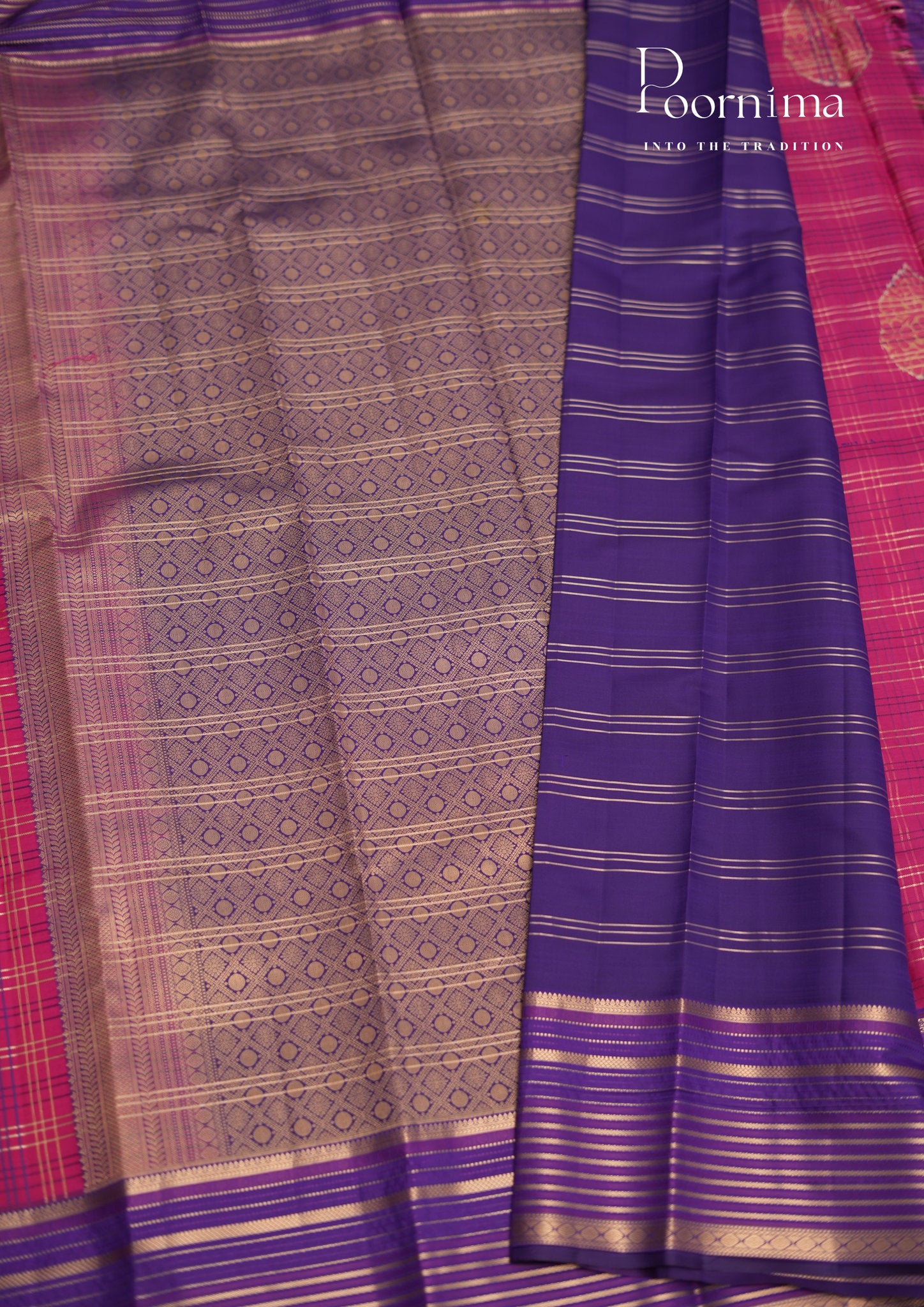 PURE VINTAGE KANCHI PATTU SAREE - KADHAMBARI SILKS