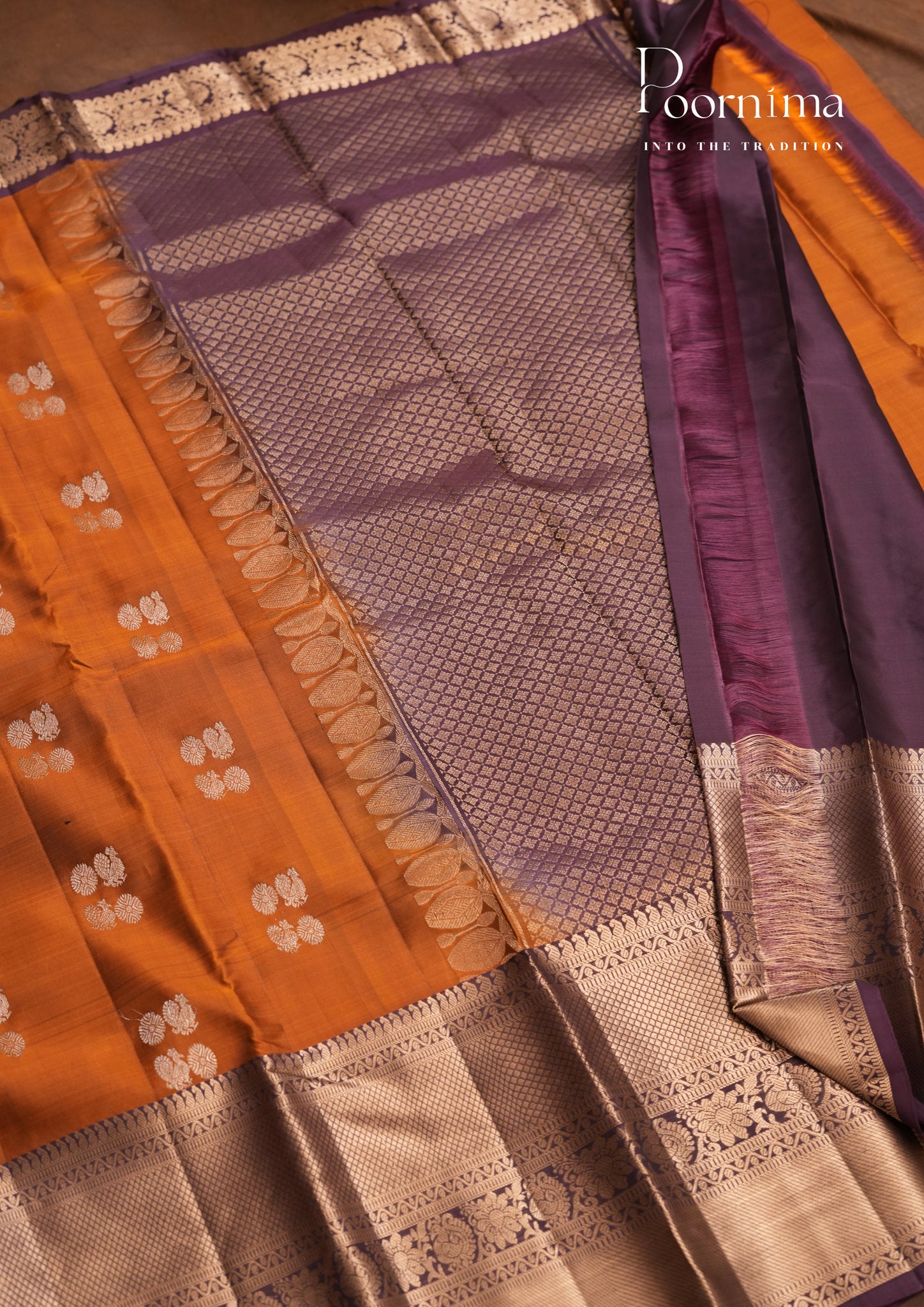 PURE VINTAGE KANCHI PATTU SAREE - KADHAMBARI SILKS