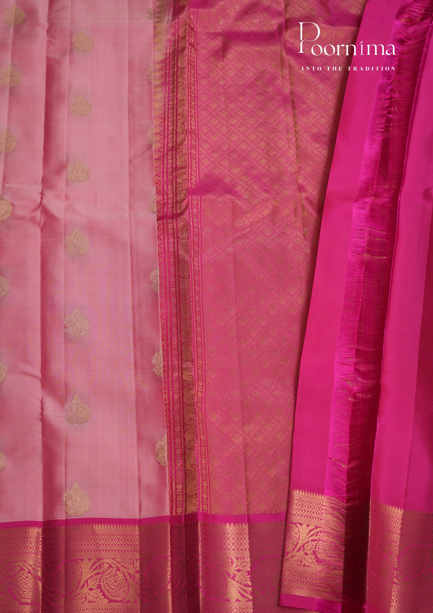 PURE VINTAGE KANCHI PATTU SAREE - KADHAMBARI SILKS