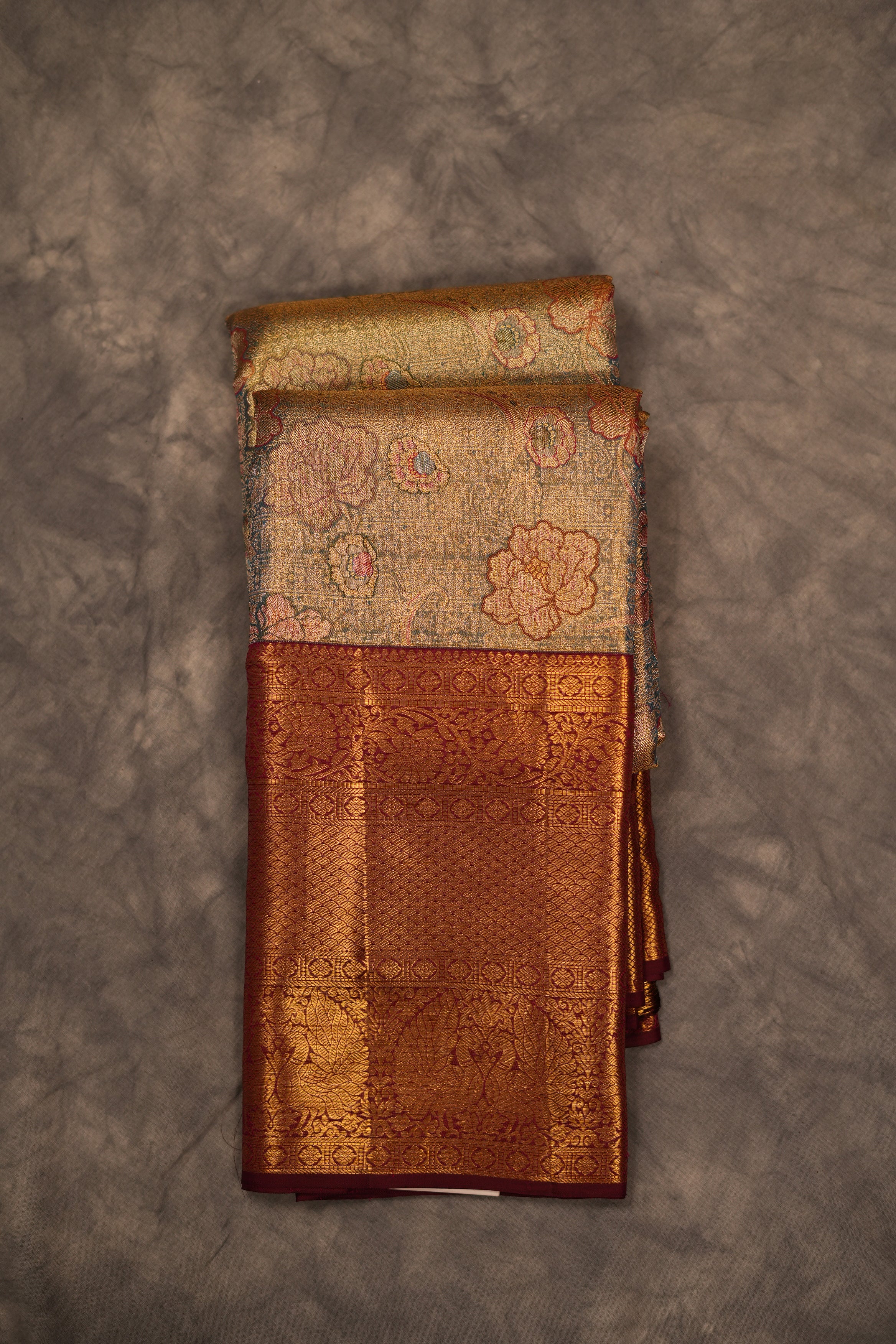 VINTAGE KANJEEVARAM -POWDER BLUE