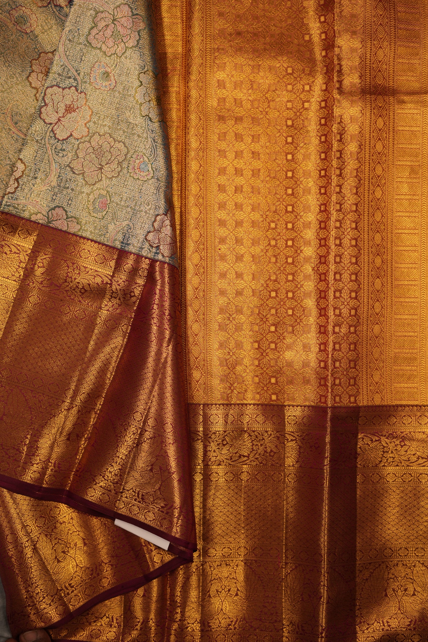 VINTAGE KANJEEVARAM -POWDER BLUE