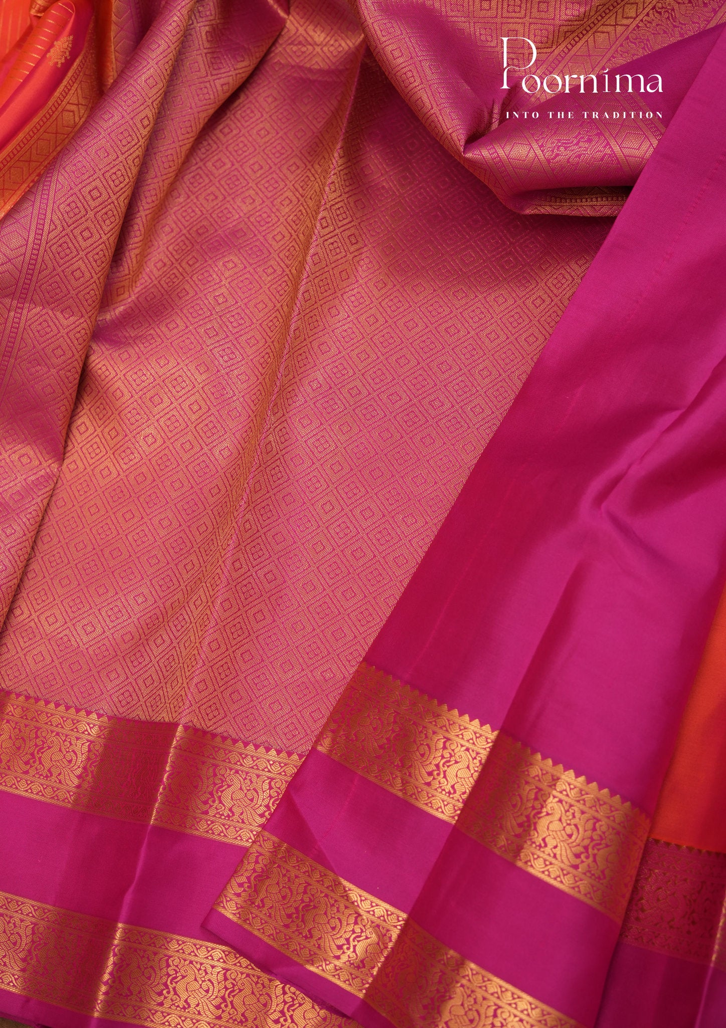 PURE VINTAGE KANCHI PATTU SAREE - KADHAMBARI SILKS