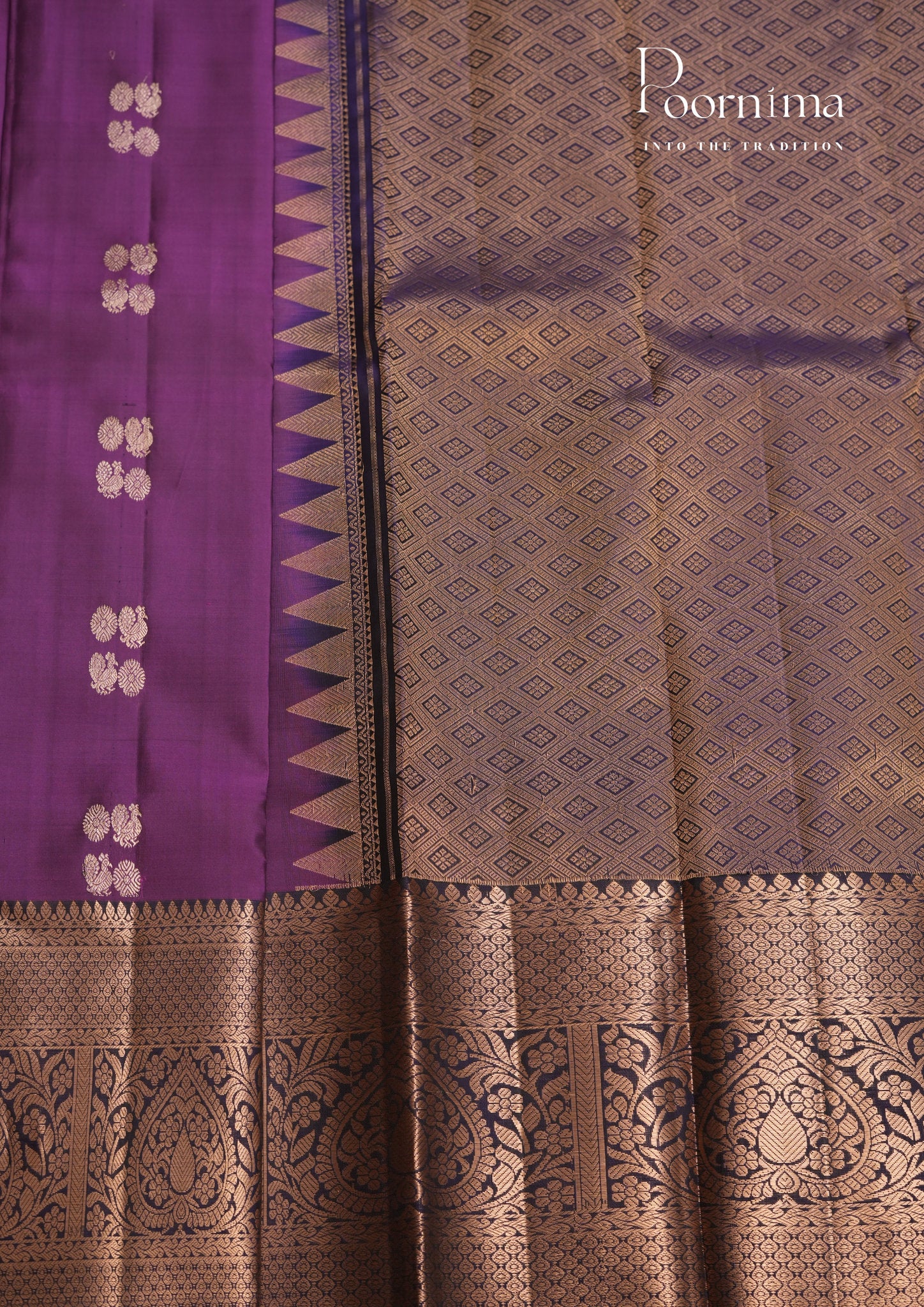 PURE VINATGE KANCHI PATTU SAREE - KADHAMBARI SILKS