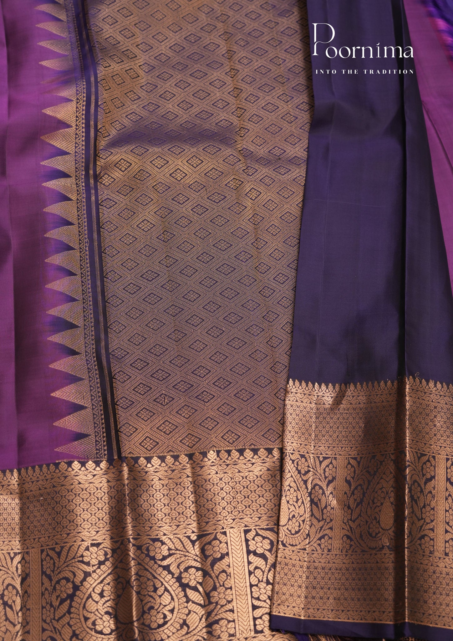 PURE VINATGE KANCHI PATTU SAREE - KADHAMBARI SILKS