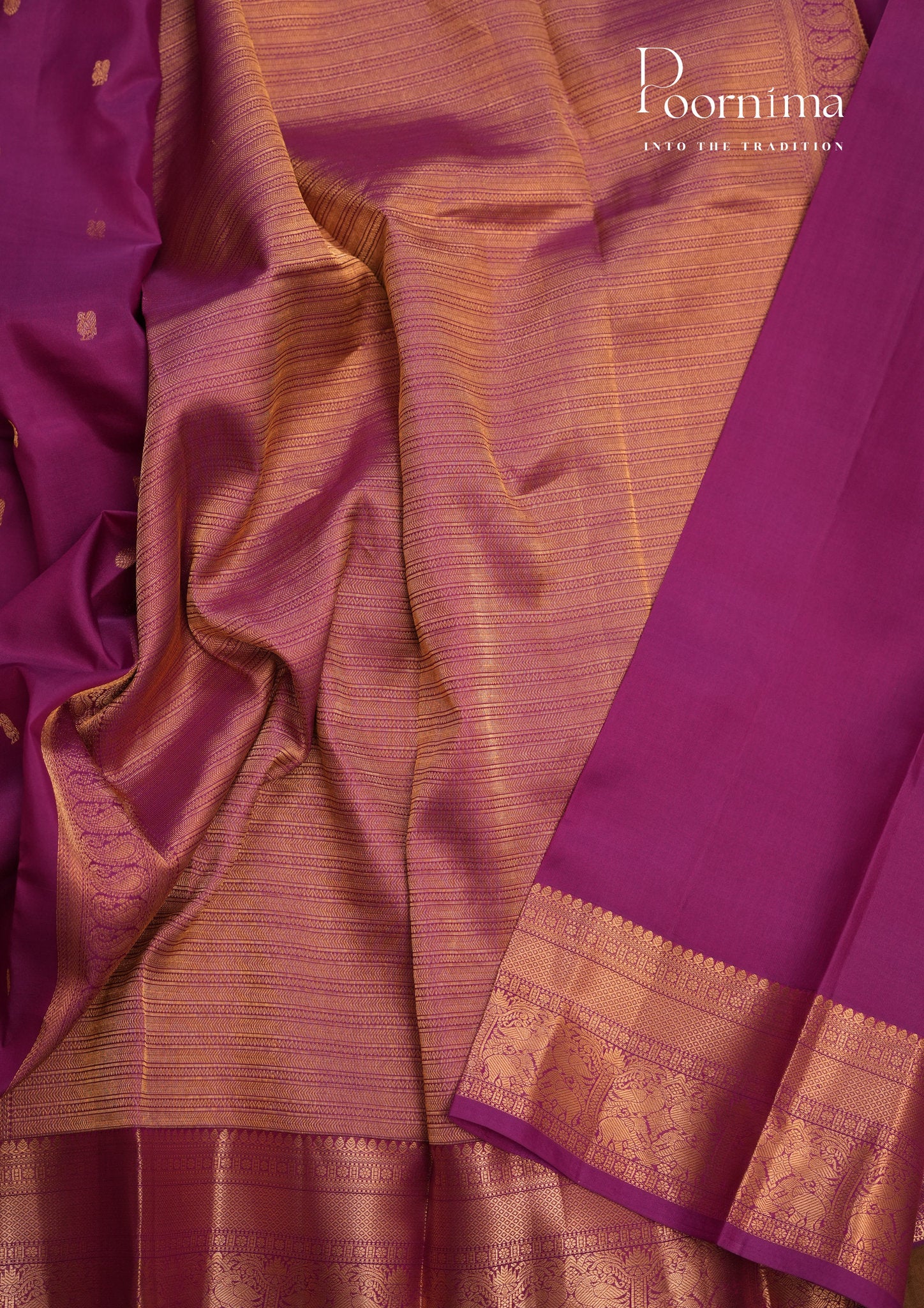 PURE VINATGE KANCHI PATTU SAREE - KADHAMBARI SILKS