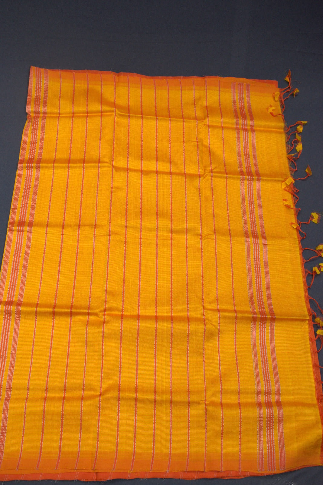 ORANGE- PLANE MANGALAGIRI SAREE