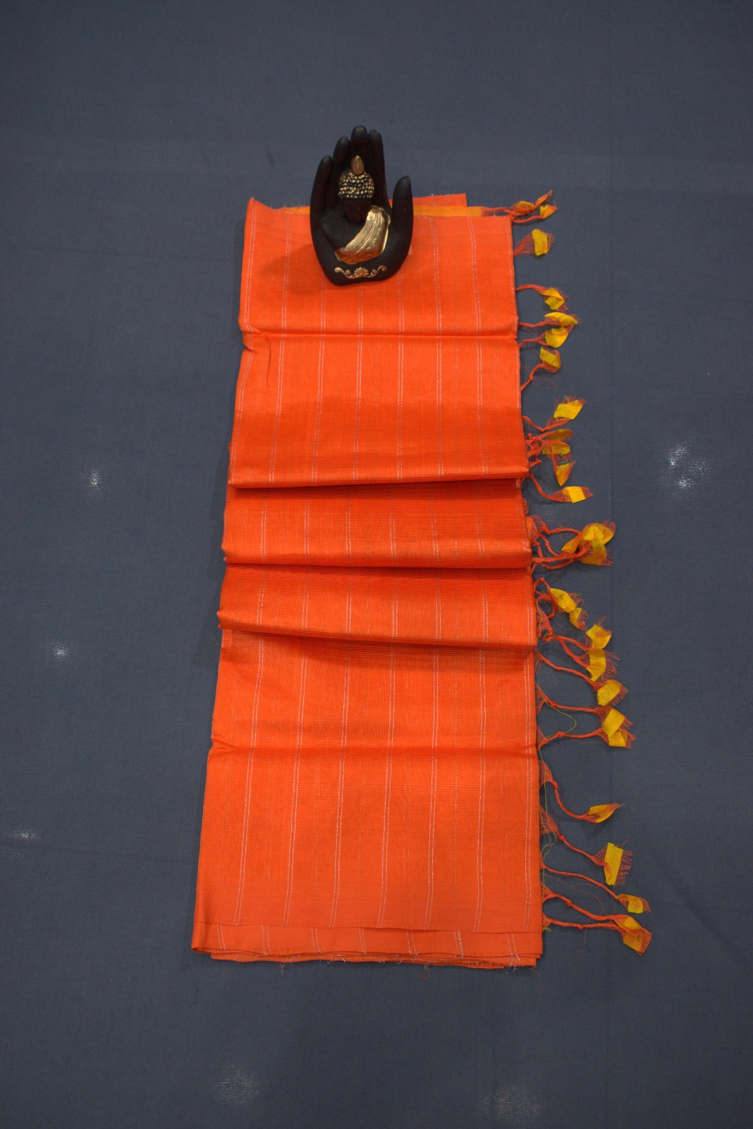 ORANGE- PLANE MANGALAGIRI SAREE