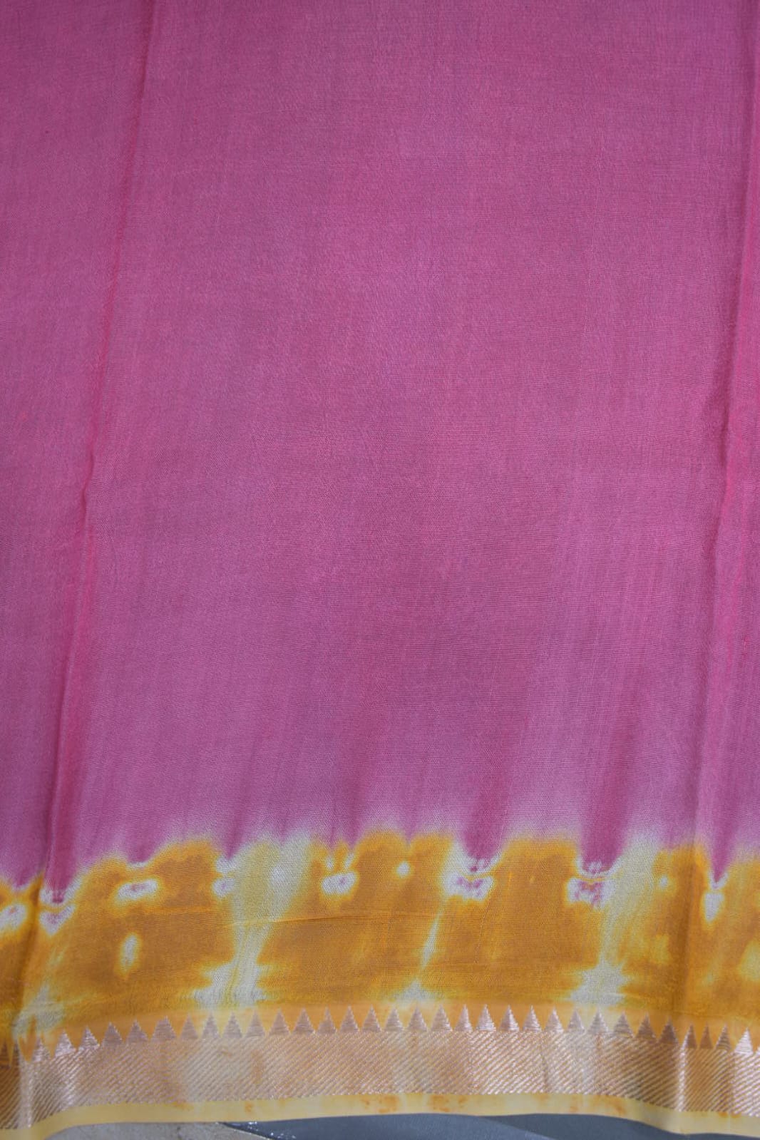 YELLOW- MANGALAGIRI SHIBORI SAREE