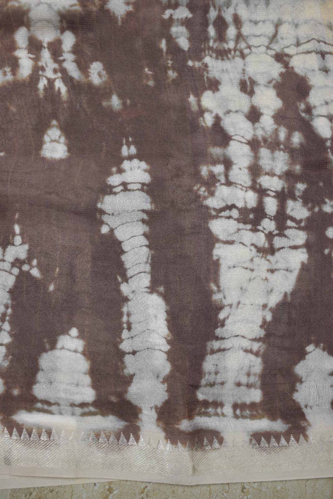 BROWN- MANGALAGIRI SHIBORI SAREE