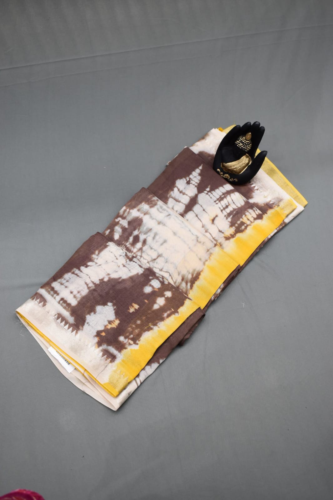 BROWN- MANGALAGIRI SHIBORI SAREE