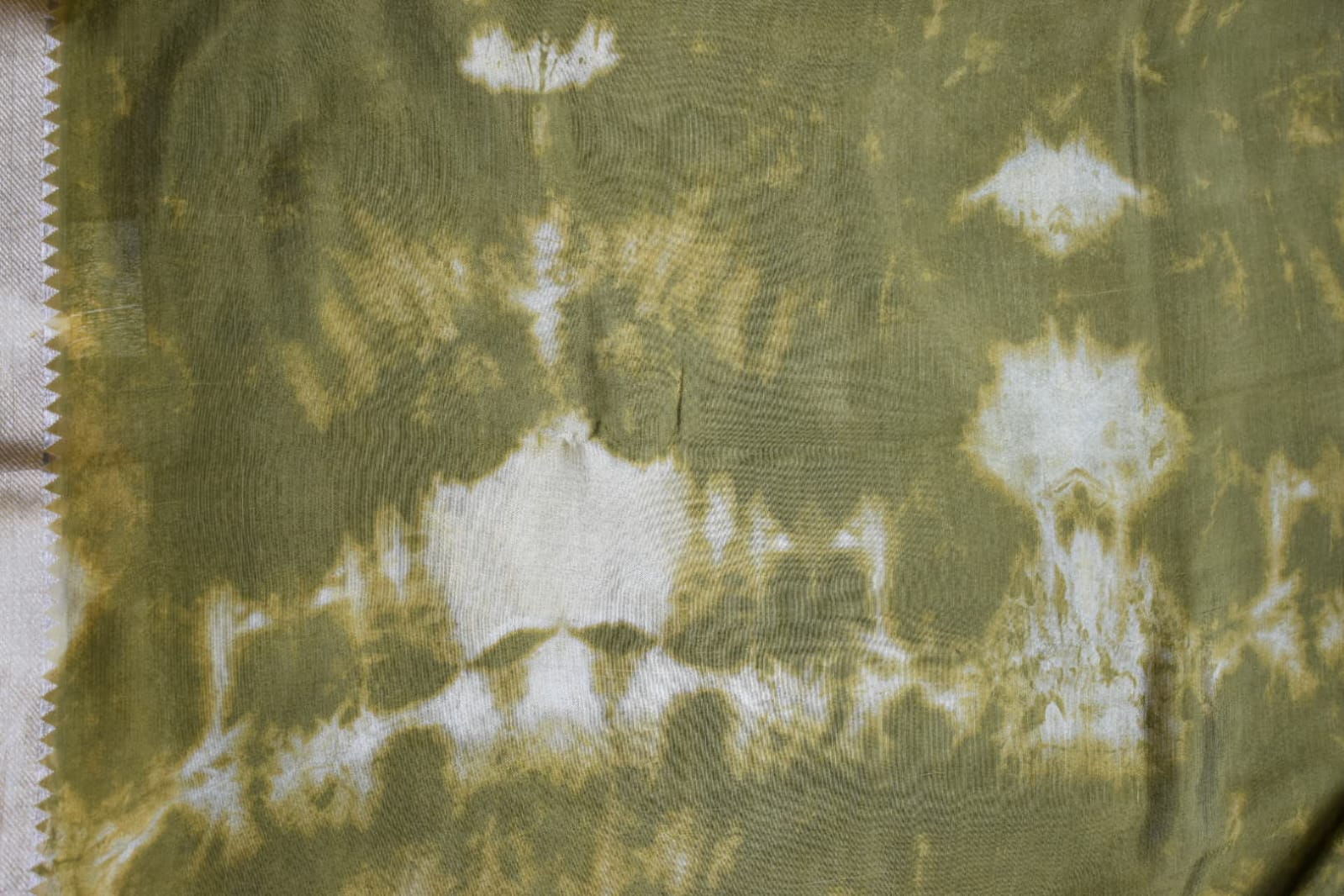 PASTEL GREEN- MANGALAGIRTI SHIBORI SAREE