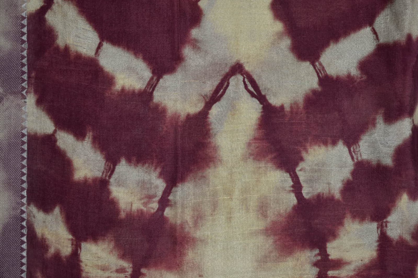 BURGUNDY- MANGALAGIRI SHIBORI SAREE
