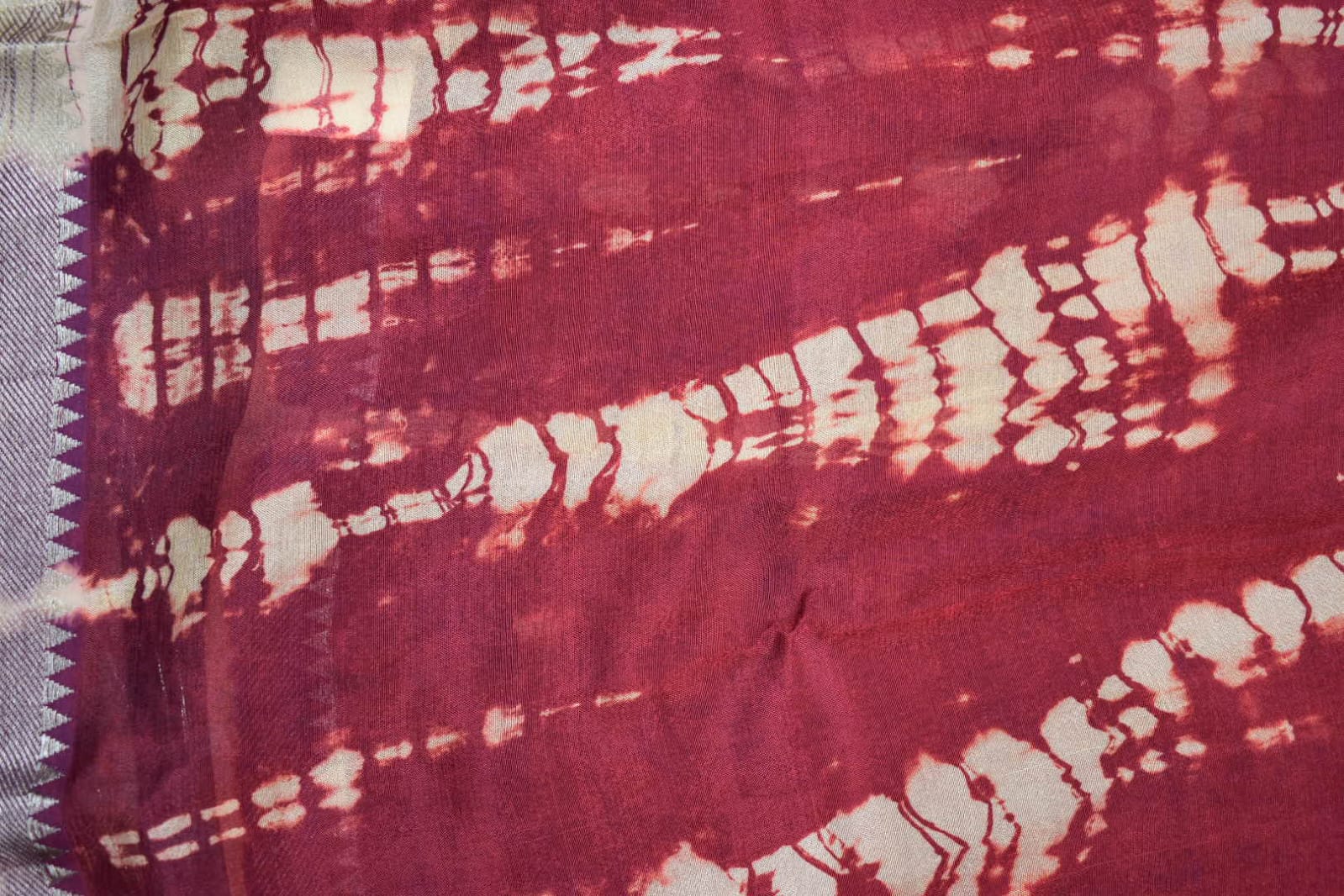 RED- MANGALAGIRI SHIBORI SAREE
