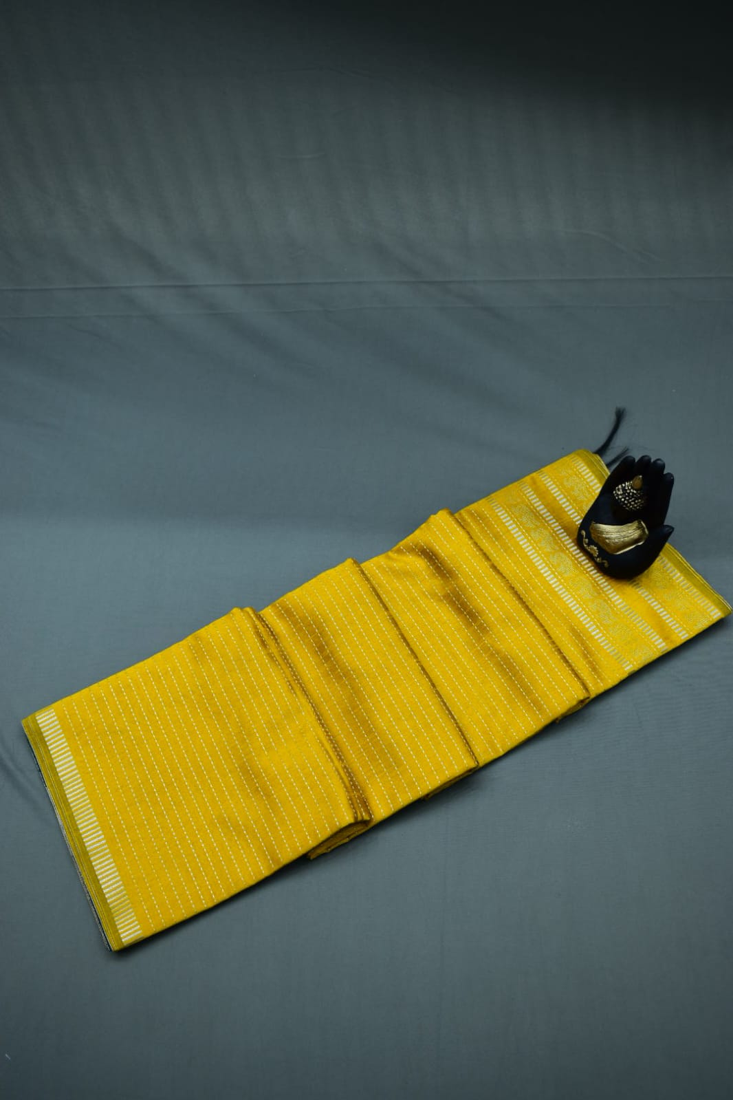 YELLOW- DUPIYANA FANCY SAREE