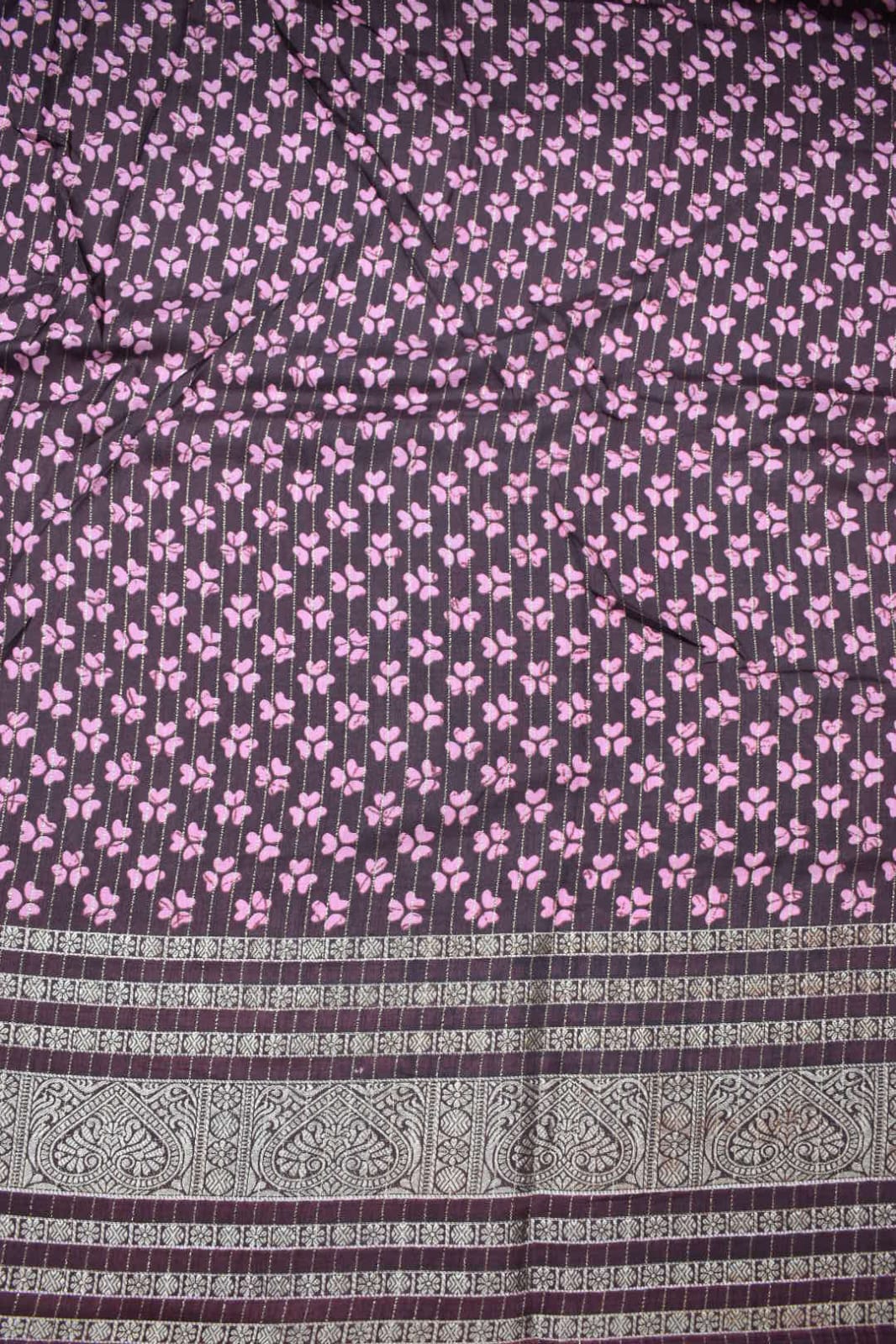 PINK- KALAMKARI PRINT CHANDERI SAREE