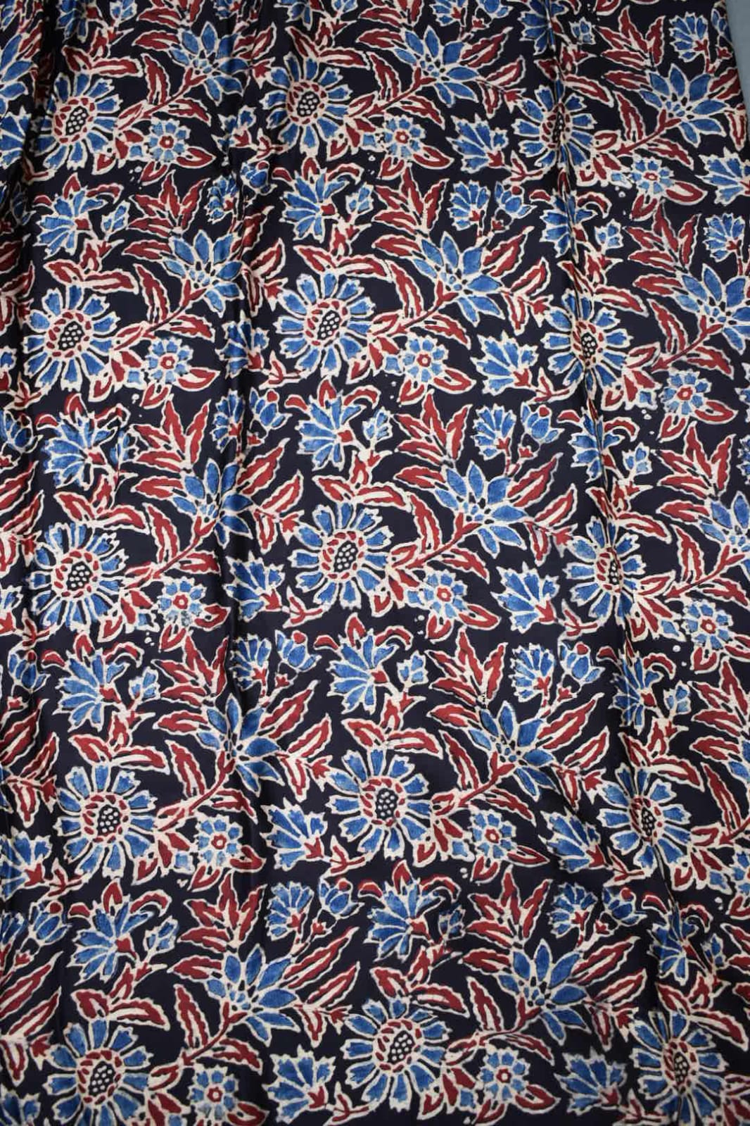 CLOVE BROWN- MANGALAGIRI SAREE WITH ALLOVER CHIP WORK AND AJRAKH BLOUSE