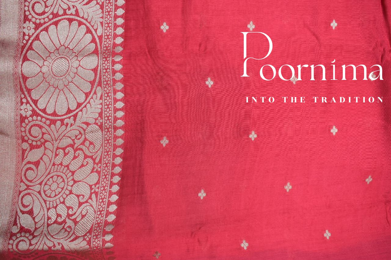 TOMATO RED- FANCY SAREE WITH BLOUSE PIECE