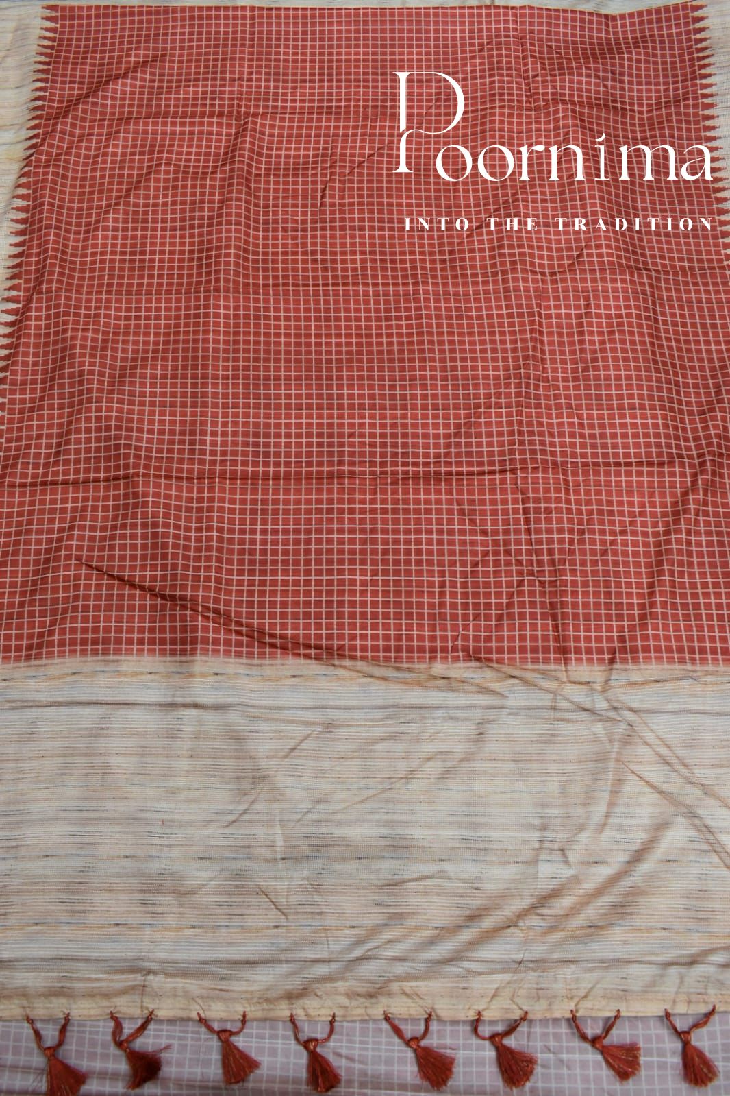 ORANGE- FANCY SAREE WITH BLOUSE PIECE