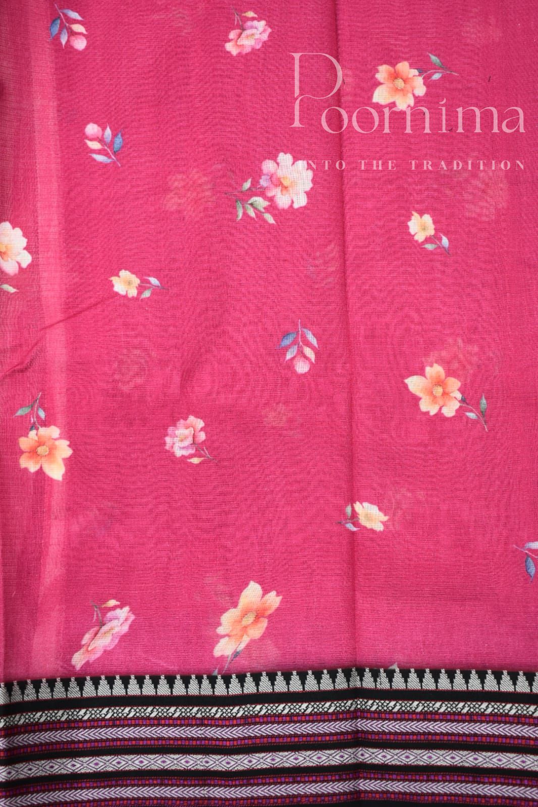 DARK PINK-KOTA VIDARBHA BORDER SAREE