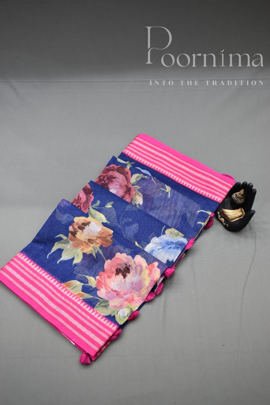 BLUE-KOTA VIDARBHA BORDER SAREE