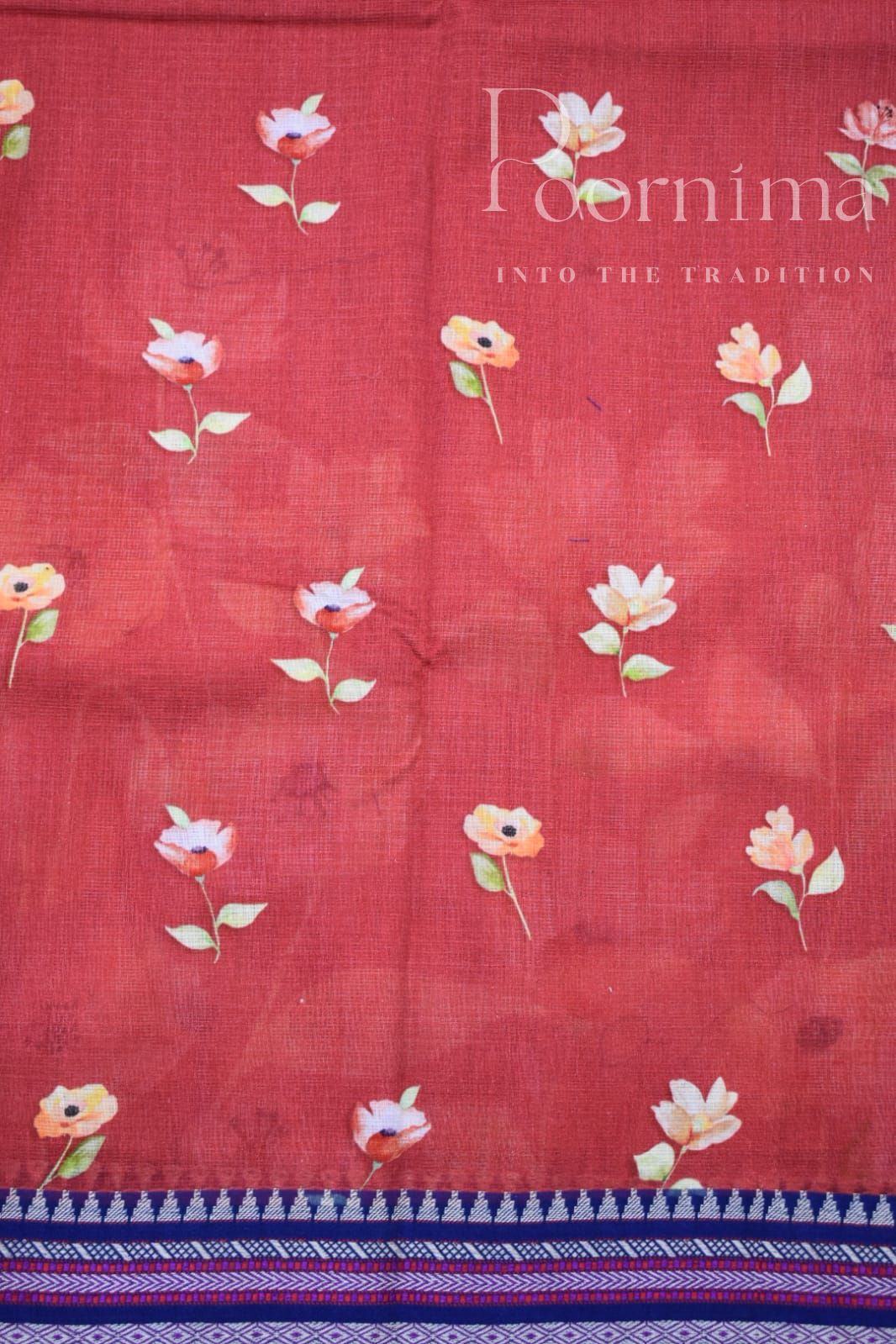 MAROON-KOTA VIDARBHA  BORDER SAREES