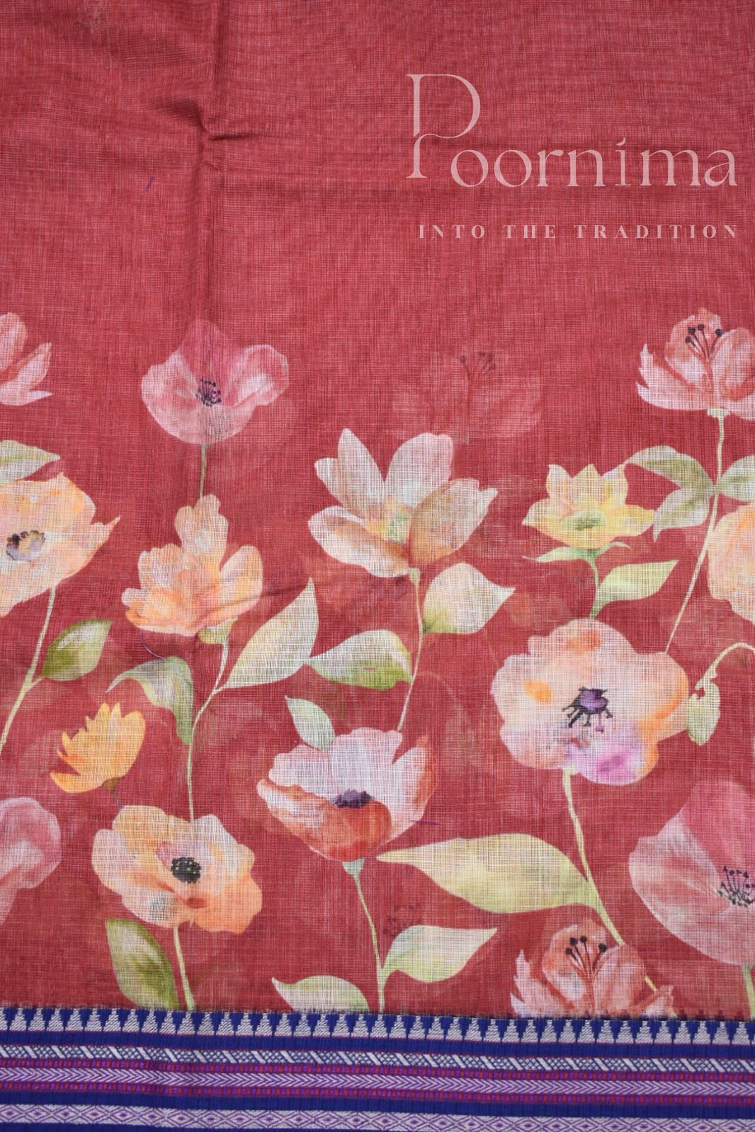 MAROON-KOTA VIDARBHA  BORDER SAREES