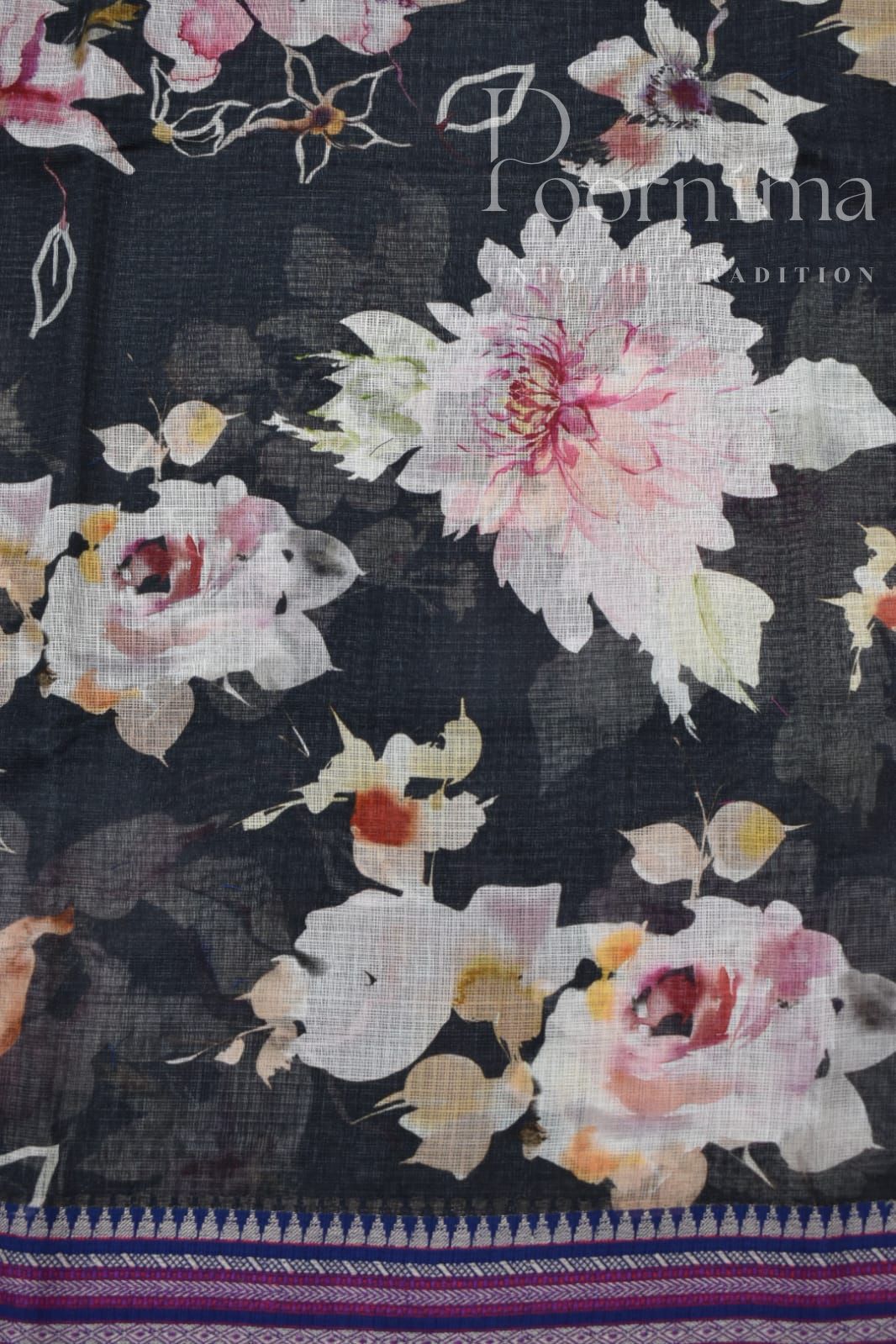 BLACK-KOTA VIDARBHA  BORDER SAREES