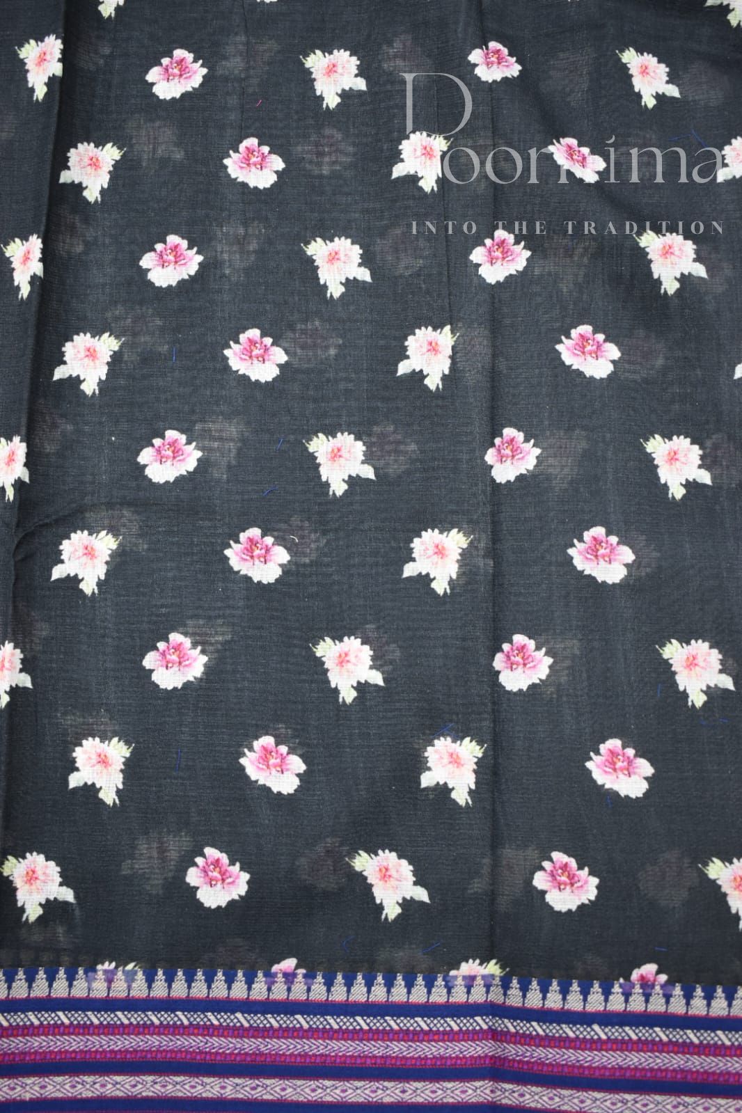 BLACK-KOTA VIDARBHA  BORDER SAREES