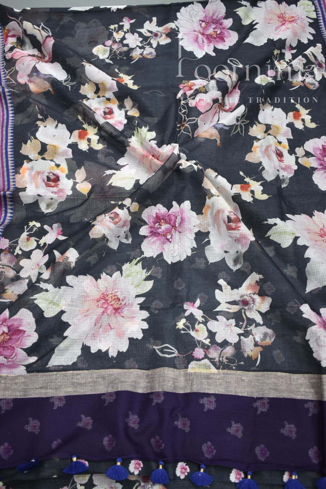 BLACK-KOTA VIDARBHA  BORDER SAREES