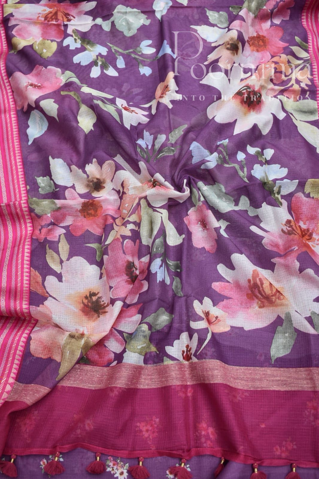 LIGHT VIOLET-KOTA VIDARBHA  BORDER SAREES