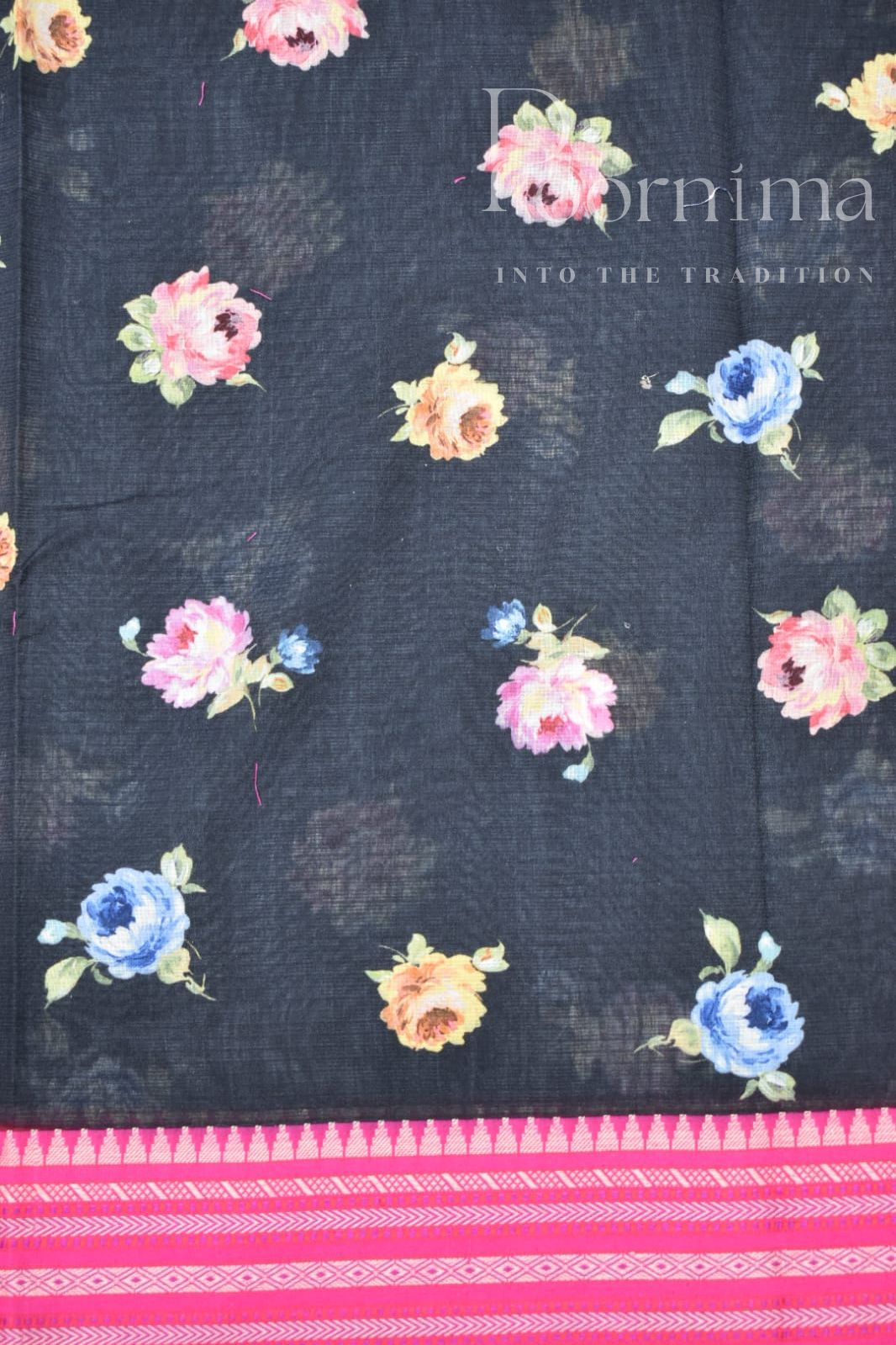 BLACK-KOTA VIDARBHA  BORDER SAREES