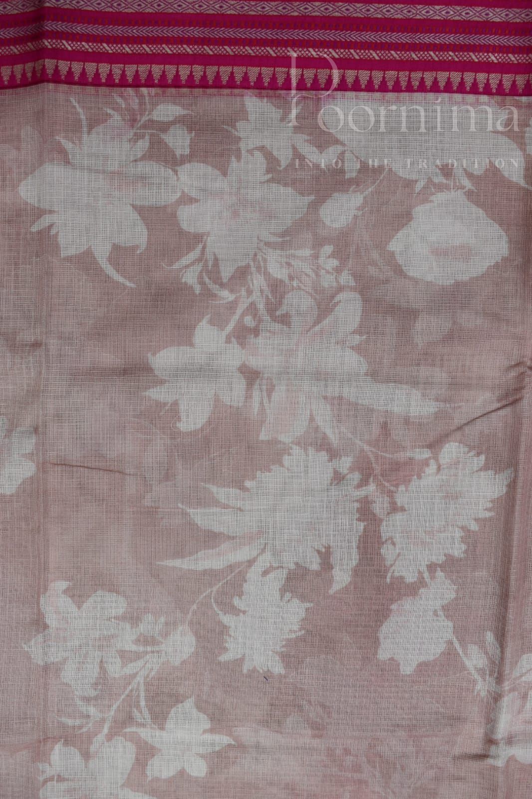 ONION PINK- KOTA VIDARBHA BORDER SAREE