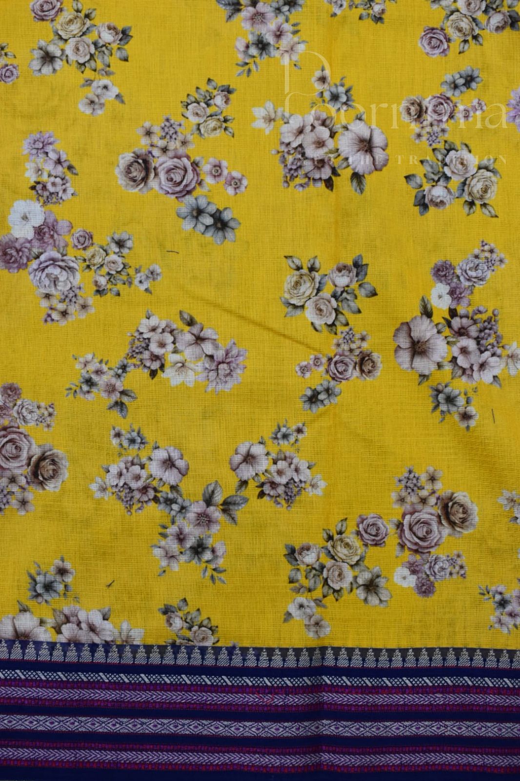 YELLOW- KOTA VIDARBHA BORDER SAREE