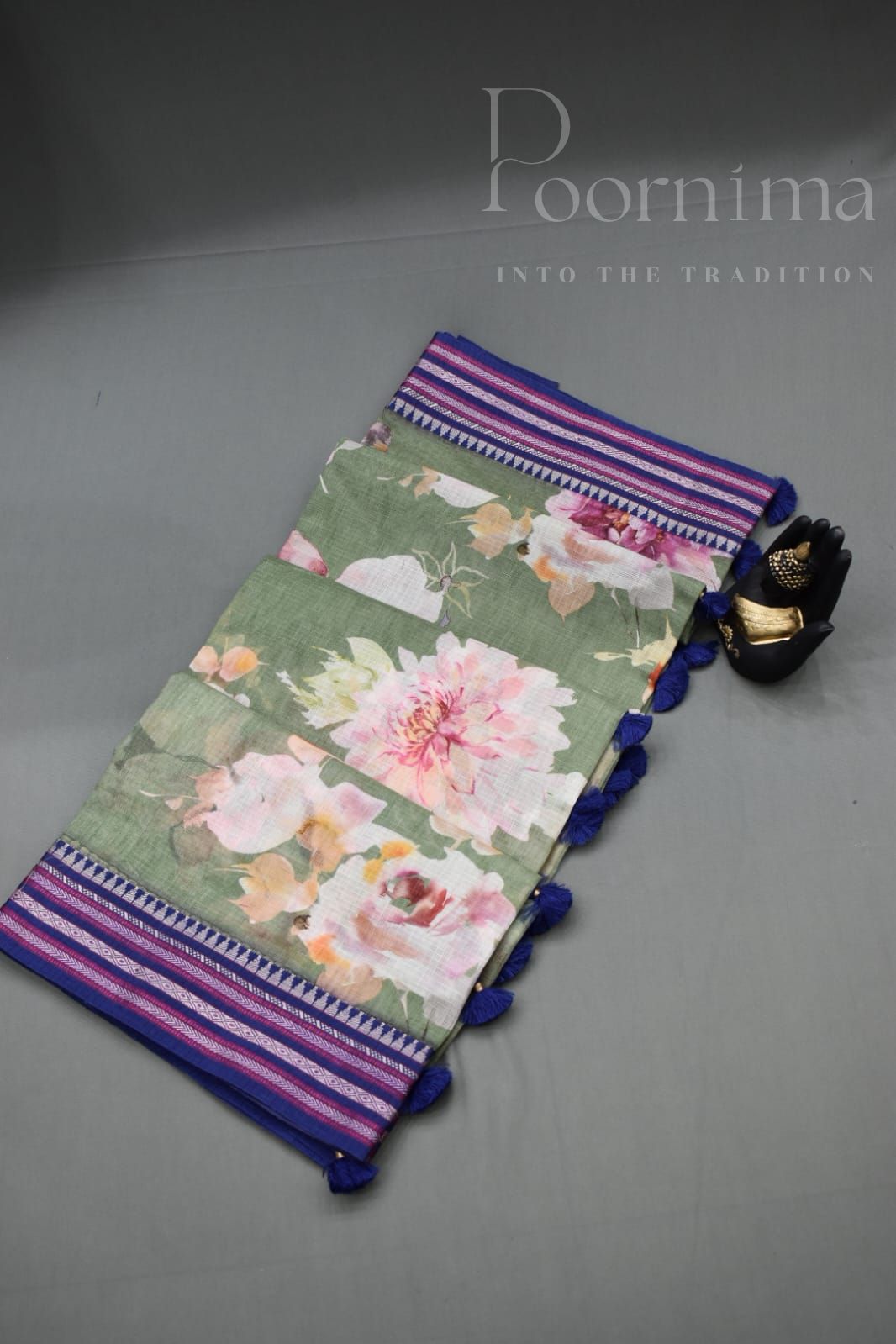 GREEN- KOTA VIDARBHA BORDER SAREE