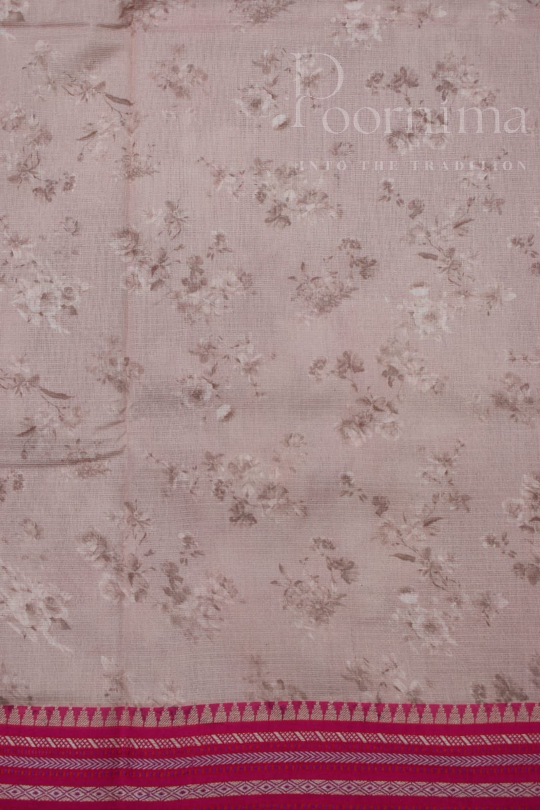 LIGHT PINK- KOTA VIDARBHA BORDER SAREE