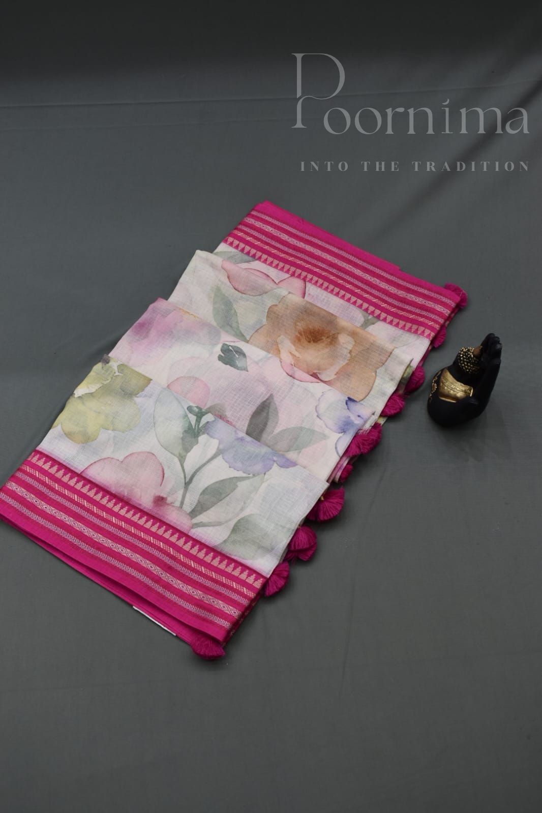 WHITE- KOTA VIDARBHA BORDER SAREE