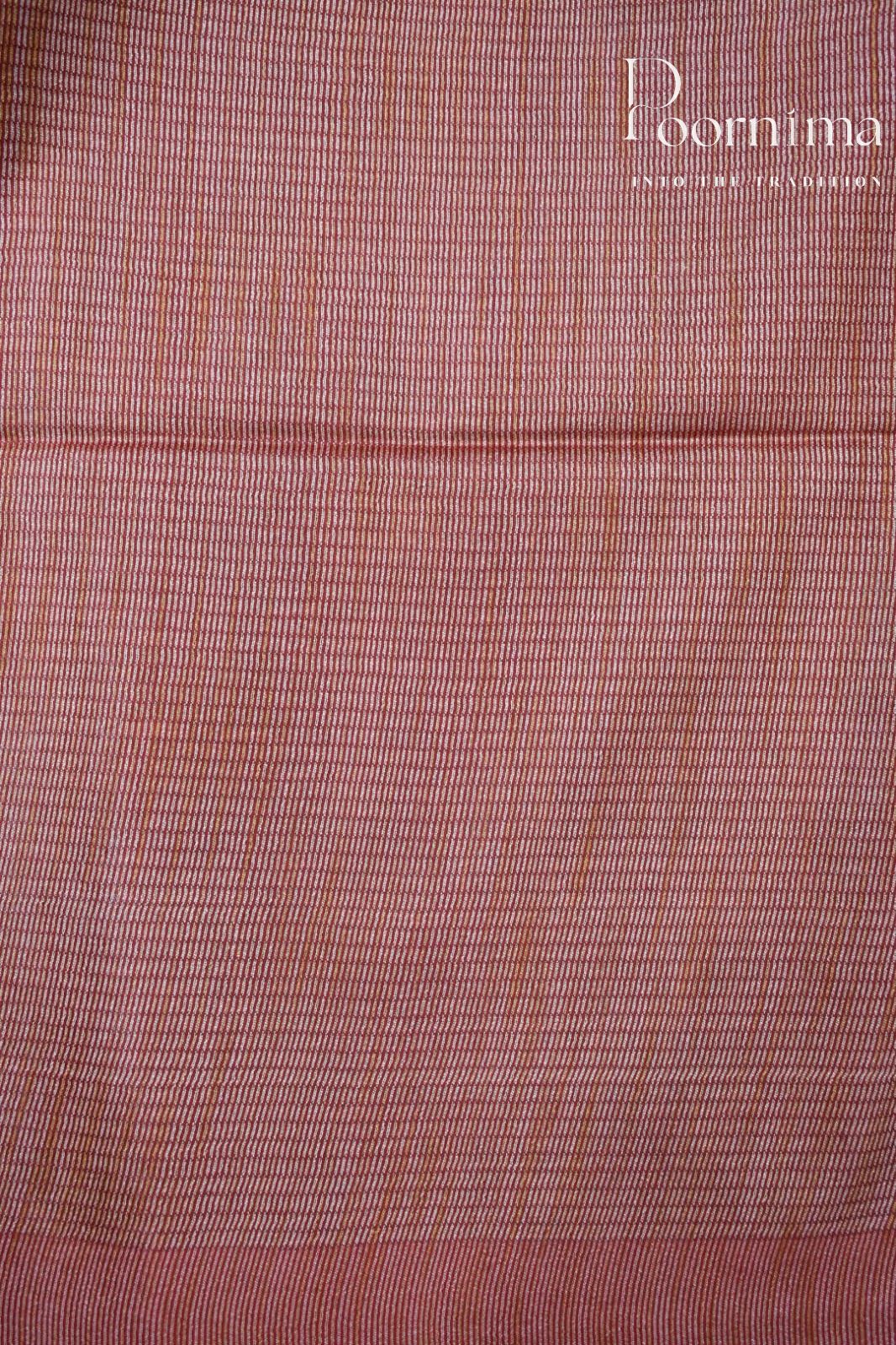 RED- BAGALPUR CHECKS SAREE
