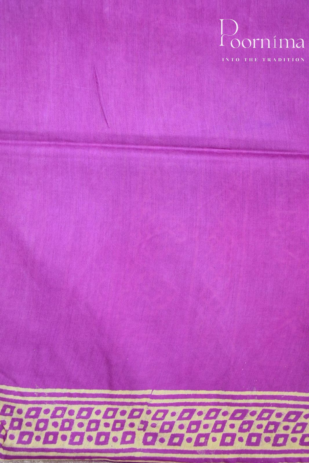 VIOLET-COTTON SILK SAREE
