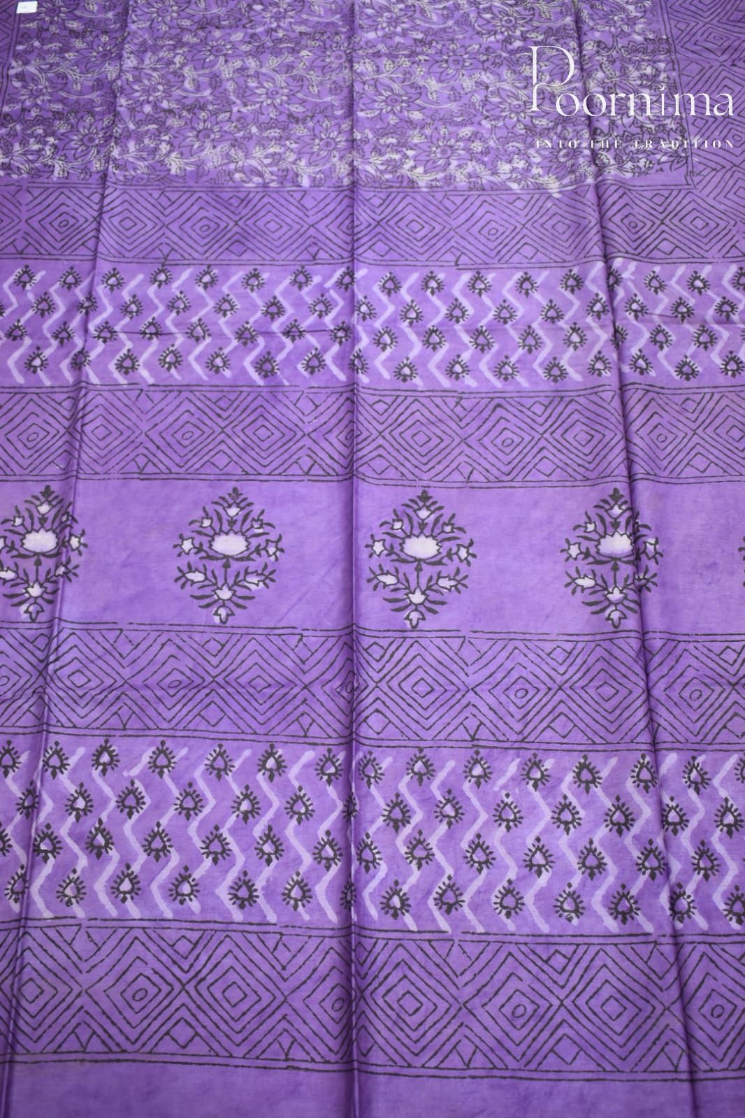 BLUE-COTTON SILK SAREE