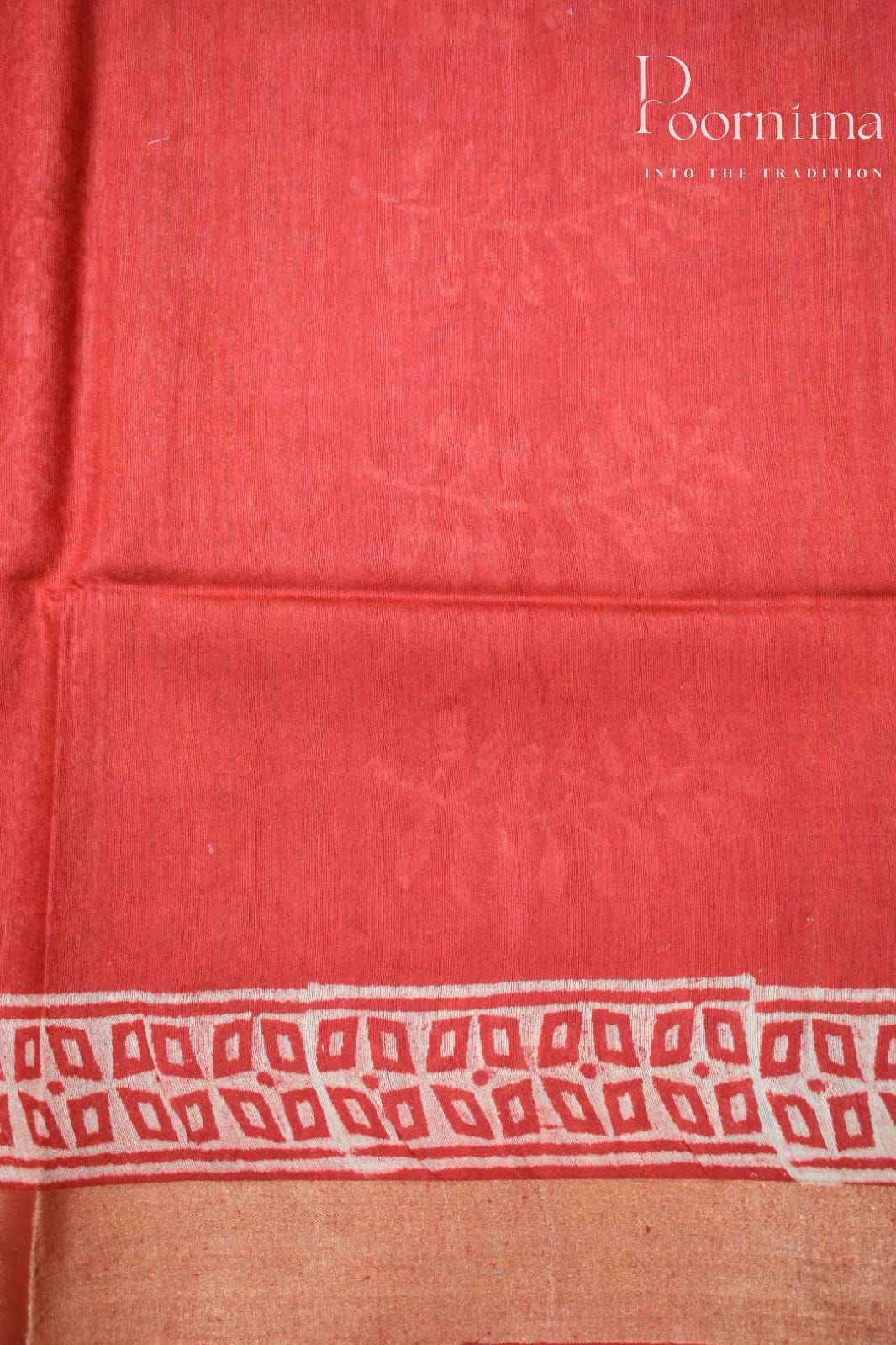 BLACK&ORANGE-COTTON SILK SAREE