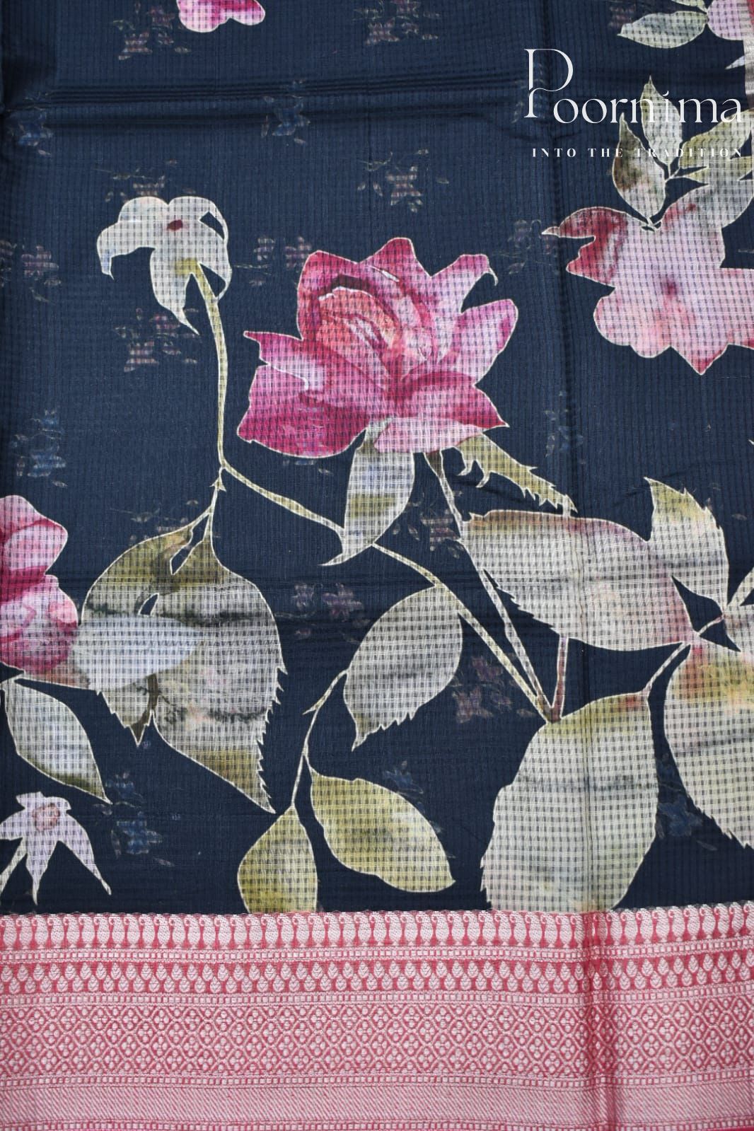 BLACK- BANANA WEAVING SAREE