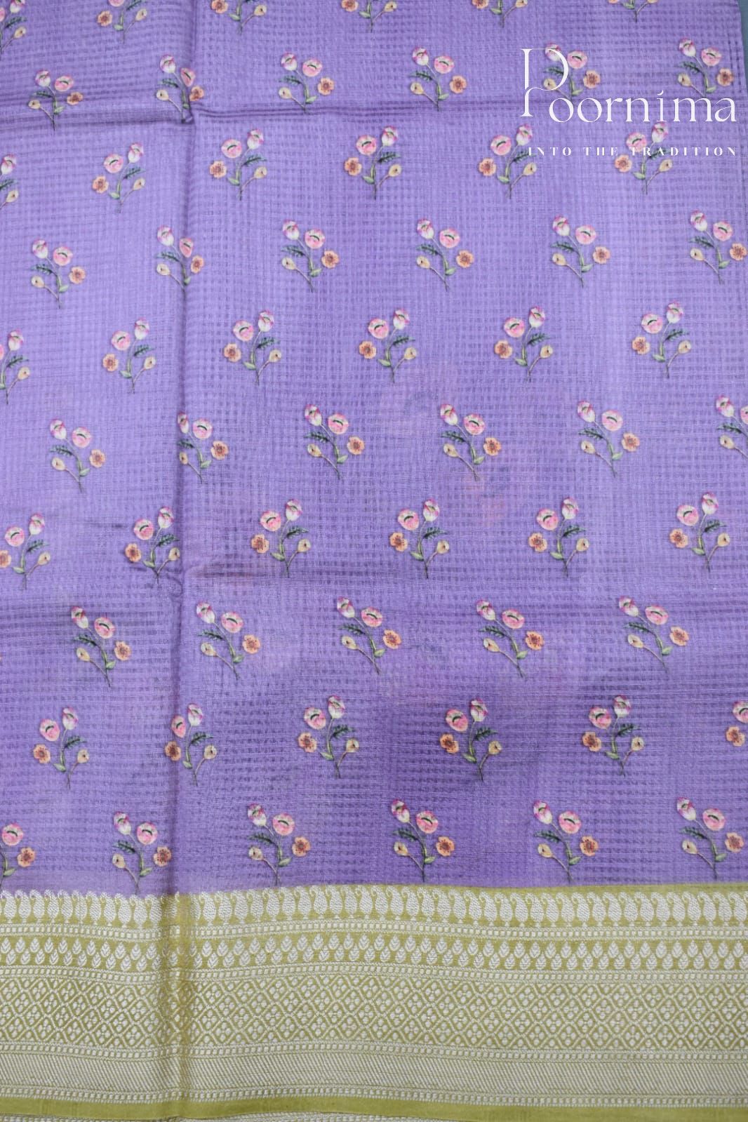 PURPLE- BANANA WEAVING  SAREE