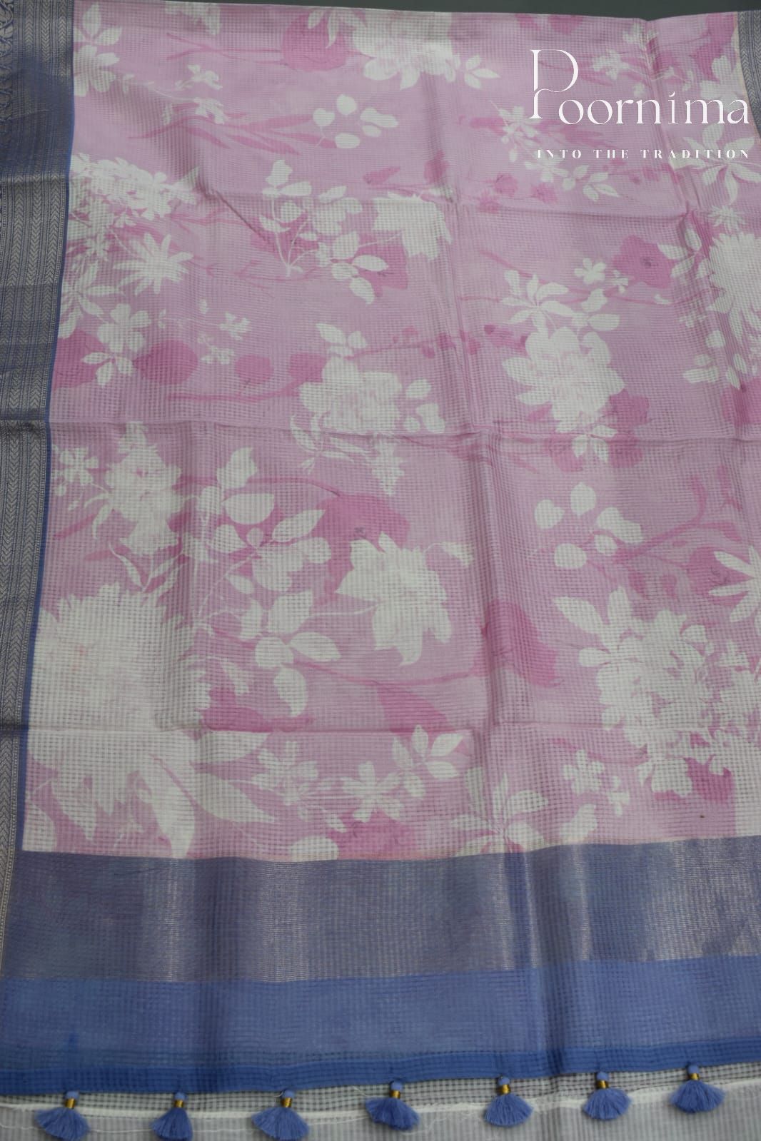 BABY PINK- BANANA WEAVING SAREE