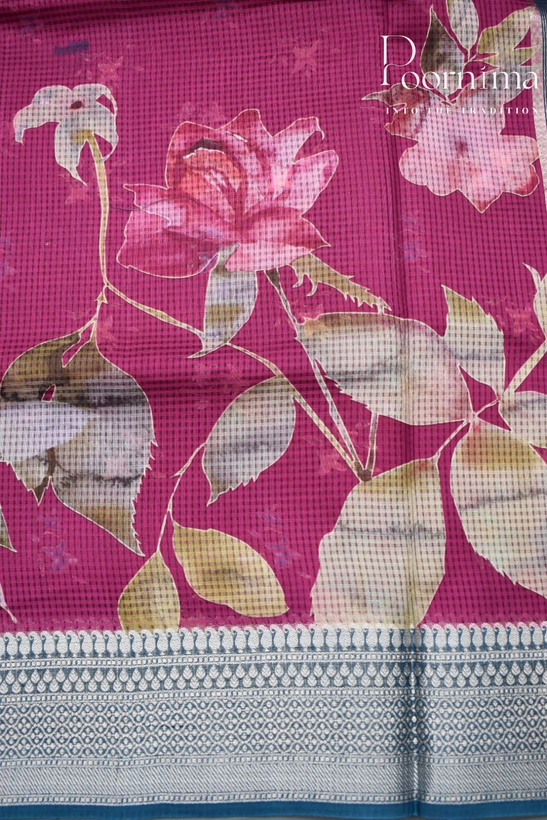 MAGENTA- BANANA WEAVING SAREE