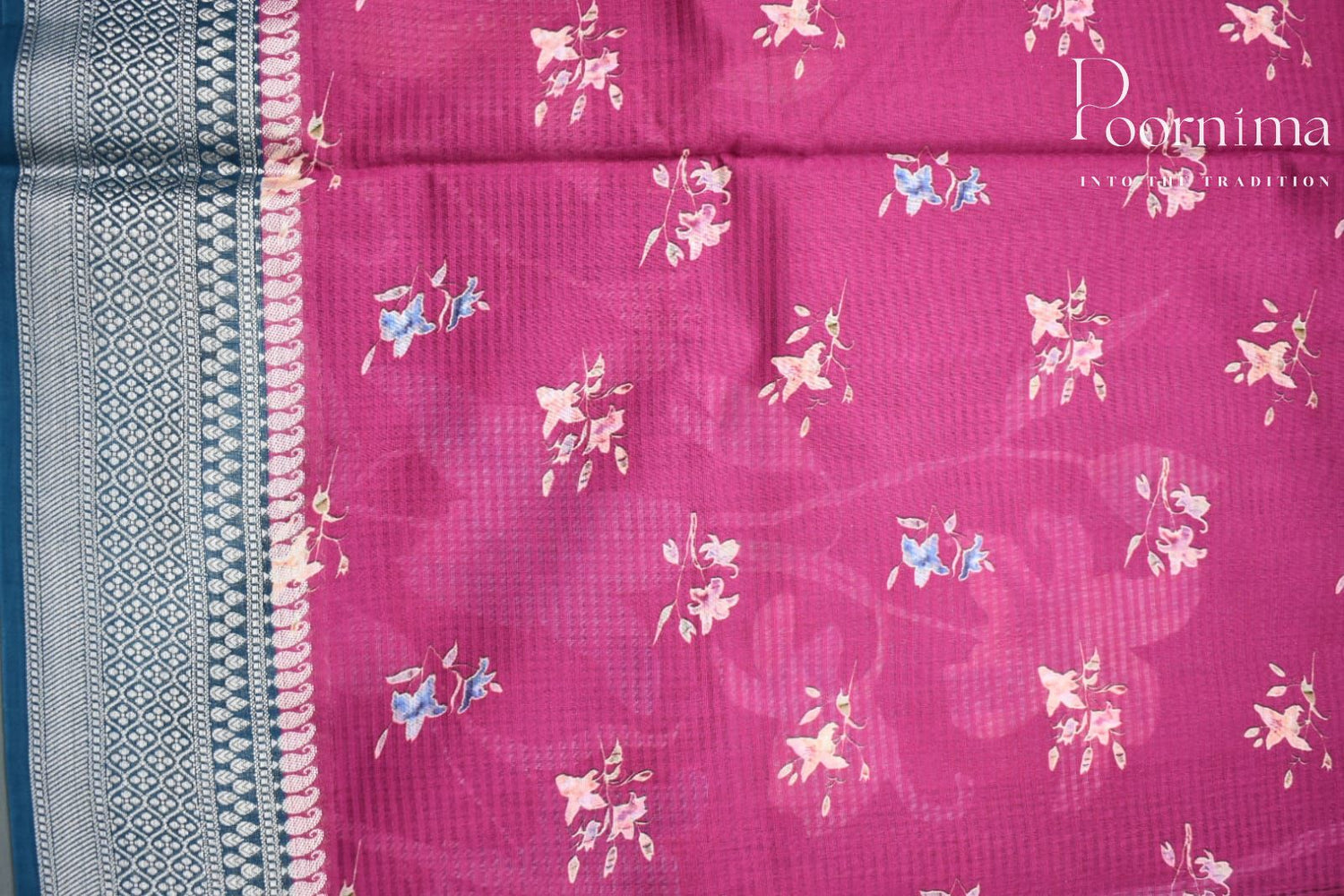 MAGENTA- BANANA WEAVING SAREE