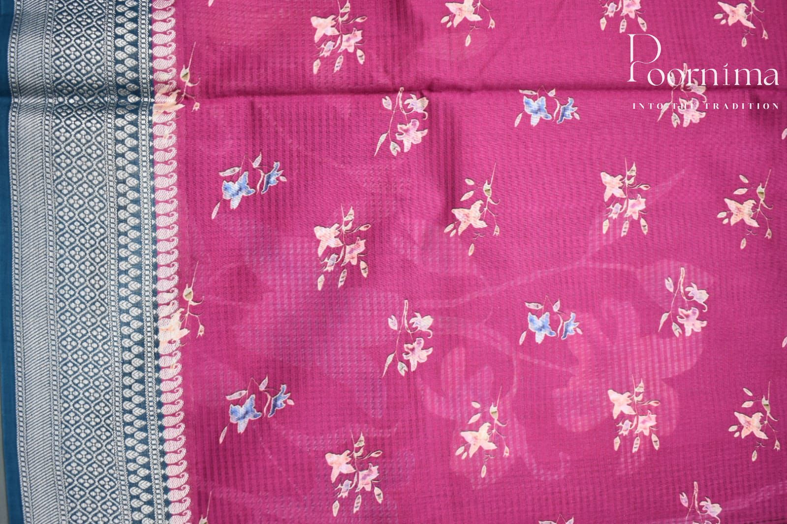 MAGENTA- BANANA WEAVING SAREE