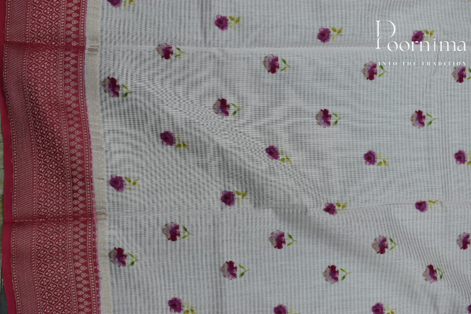ONION PINK- BANANA WEAVING SAREE