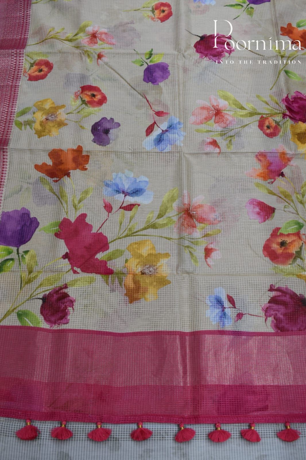 SAND BROWN- BANANA WEAVING SAREE